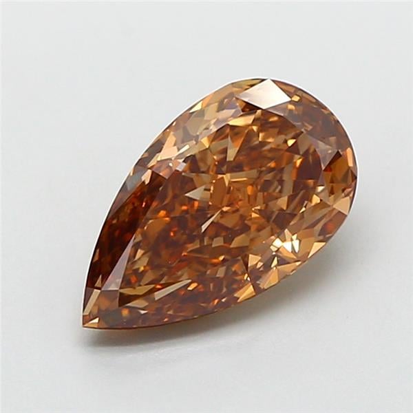 1.55 Ct. Fancy Light Brown Pear Lab Grown Diamond