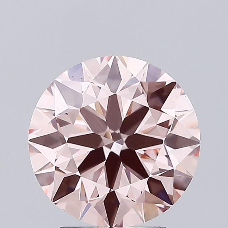 2.46 Ct. Fancy Intense Pink Round Lab Grown Diamond