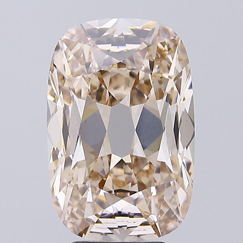 5.20 Ct. Very Light Brown Cushion Lab Grown Diamond