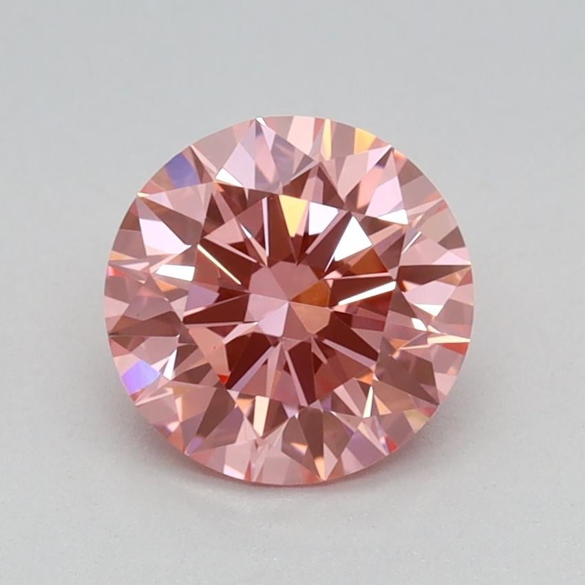 1.03 Ct. Fancy Vivid Pink Round Lab Grown Diamond