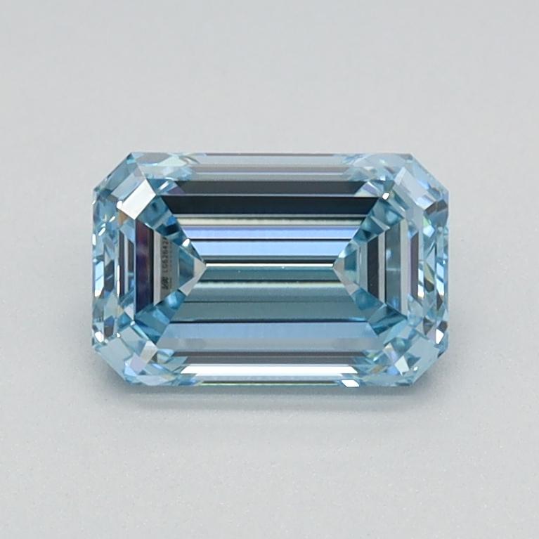 0.78 Ct. Fancy Intense Blue Emerald Lab Grown Diamond