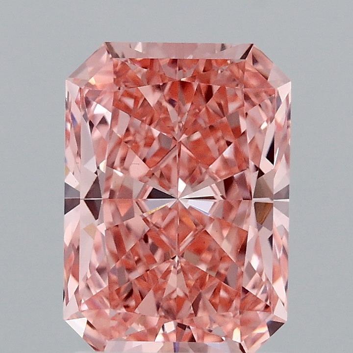 2.02 Ct. Fancy Vivid Pink Radiant Lab Grown Diamond