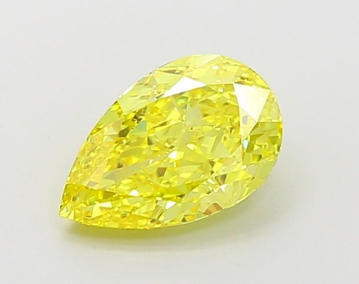 1.5 Ct. Fancy Vivid Yellow Pear Lab Grown Diamond