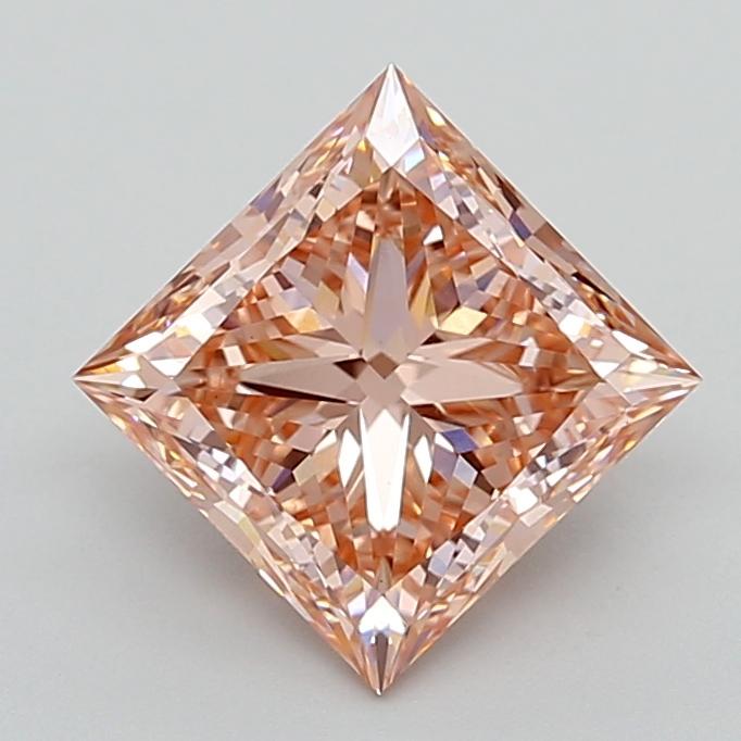 3.00 Ct. Fancy Intense  Pink Princess Lab Grown Diamond