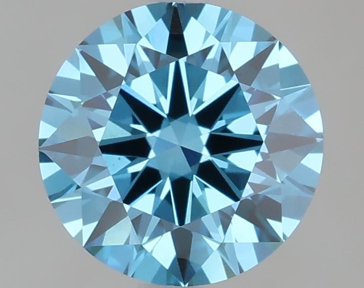 1.50 Ct. Fancy Vivid Blue Round Lab Grown Diamond