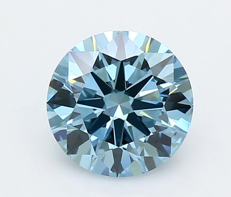 2.00 Ct. Fancy Vivid  Blue Round Lab Grown Diamond