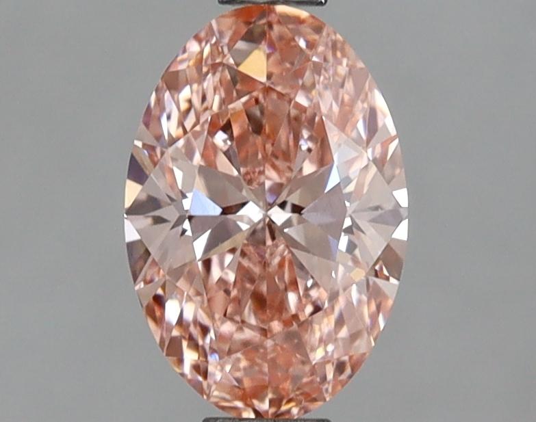 1.01 Ct. Fancy Vivid  Pink Oval Lab Grown Diamond