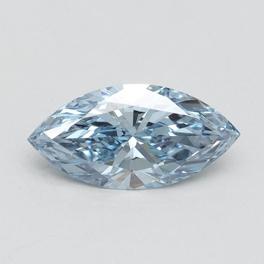 1.06 Ct. Fancy Vivid Blue Marquise Lab Grown Diamond