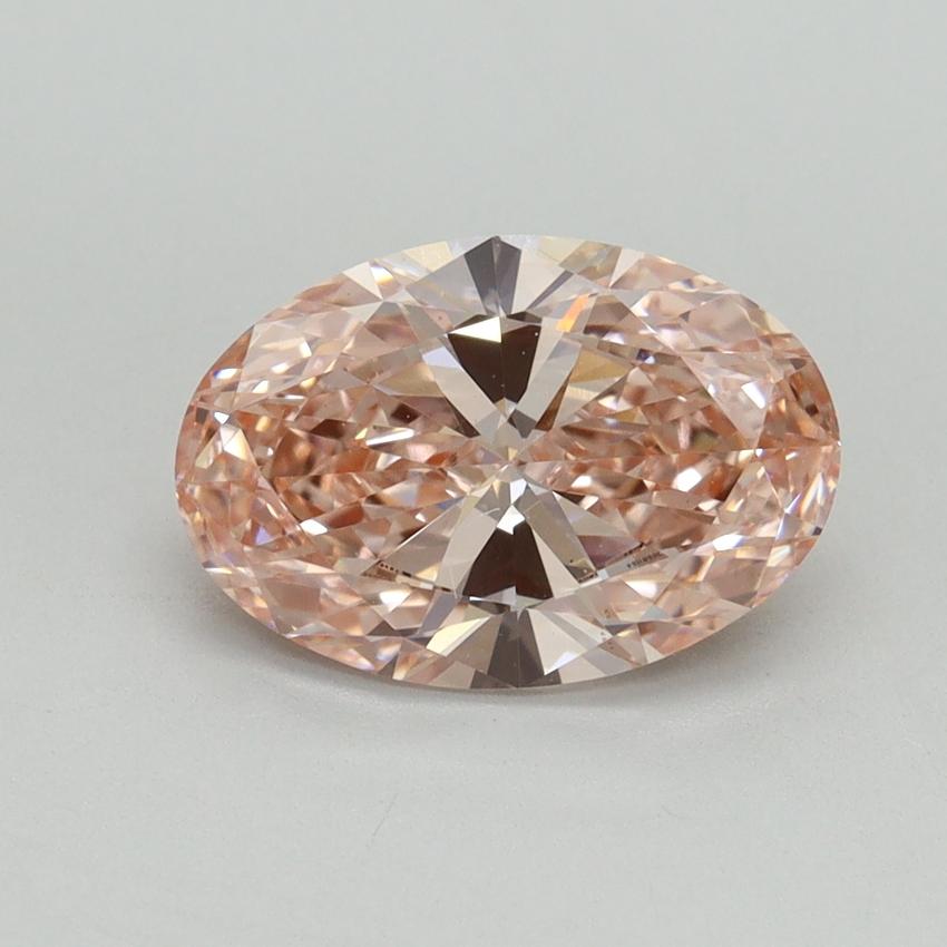 2.08 Ct. Fancy Vivid Pink Oval Lab Grown Diamond