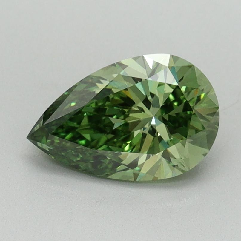 1.02 Ct. Fancy Vivid Green Pear Lab Grown Diamond