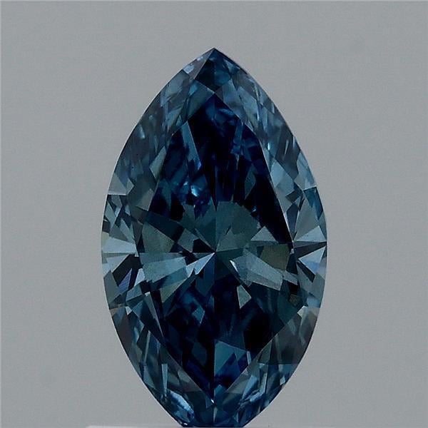 0.95 Ct. Fancy Vivid  Blue Marquise Lab Grown Diamond