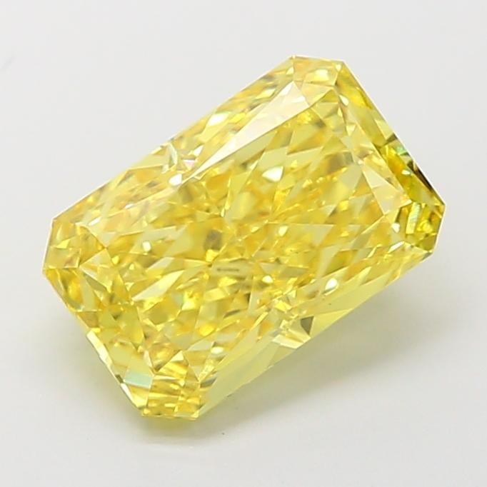 4.60 Ct. Fancy Vivid  Yellow Radiant Lab Grown Diamond