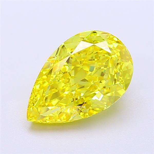 2.02 Ct. Fancy Vivid Yellow Pear Lab Grown Diamond
