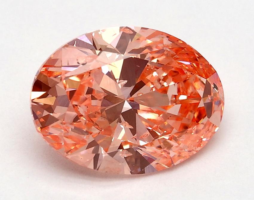 2.00 Ct. Fancy Vivid Pink Oval Lab Grown Diamond