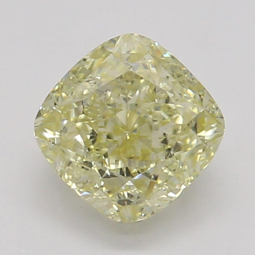 0.57 Ct. Fancy Light Yellow Cushion Diamond