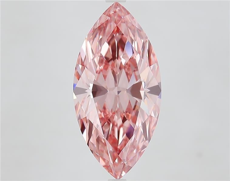 5.01 Ct. Fancy Vivid  Pink Marquise Lab Grown Diamond