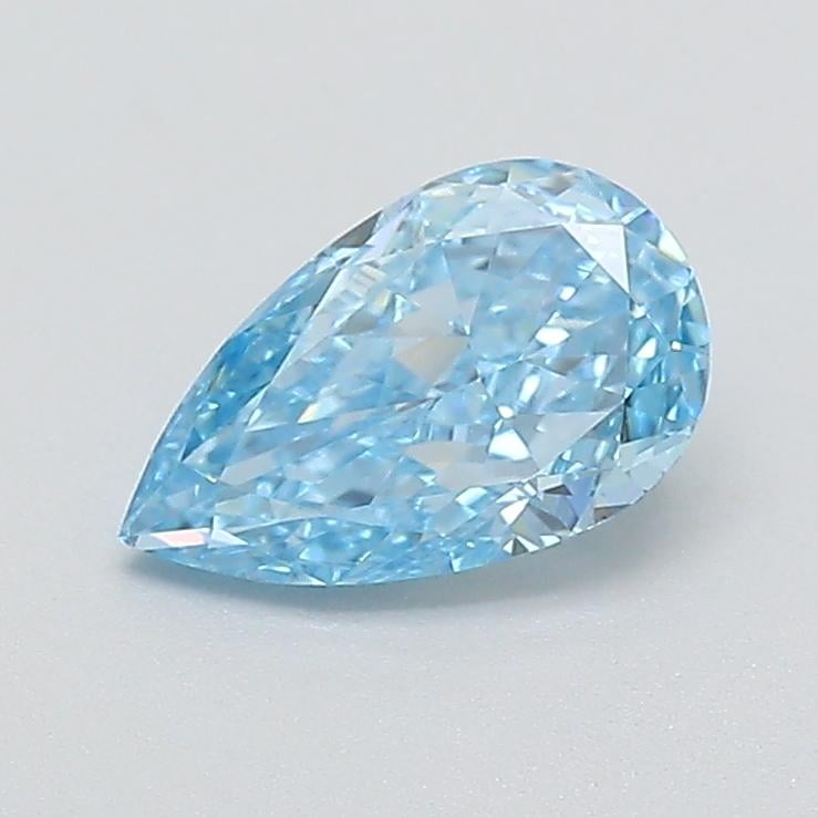 0.53 Ct. Fancy Vivid  Blue Pear Lab Grown Diamond