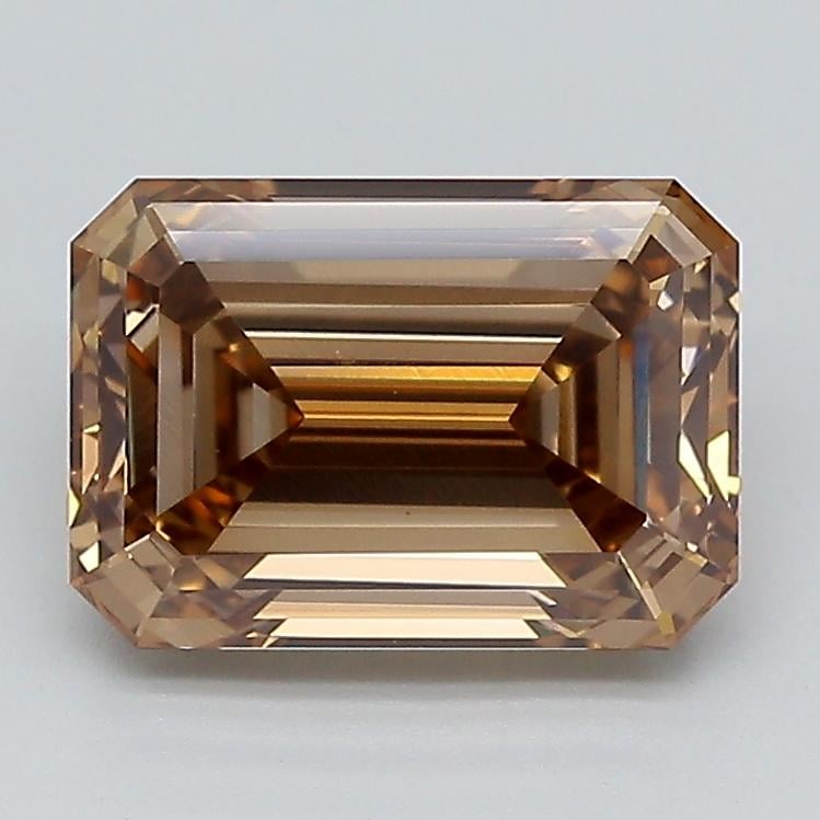 3.16 Ct. Fancy Light  Brown Emerald Lab Grown Diamond