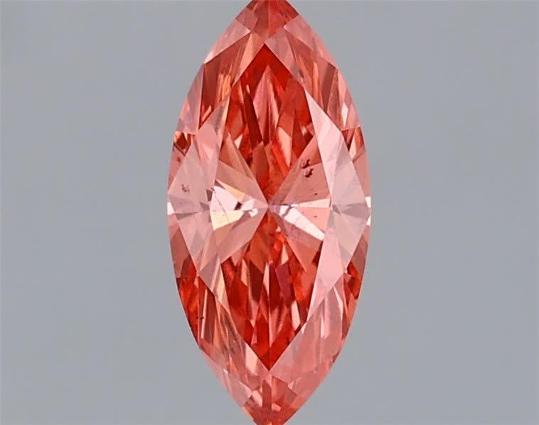 0.50 Ct. Fancy Vivid Pink Marquise Lab Grown Diamond