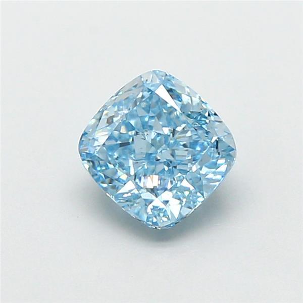 1.06 Ct. Fancy Vivid Blue Cushion Lab Grown Diamond