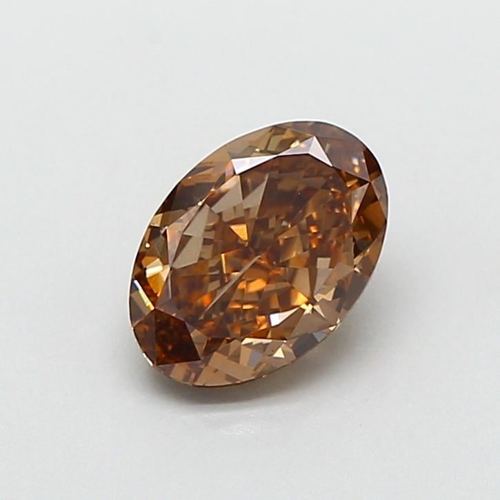 1.10 Ct. Fancy Light  Brown Oval Lab Grown Diamond
