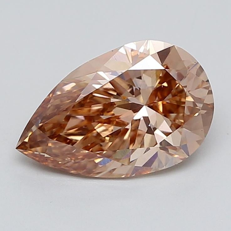 3.03 Ct. Fancy  Brown Pear Lab Grown Diamond