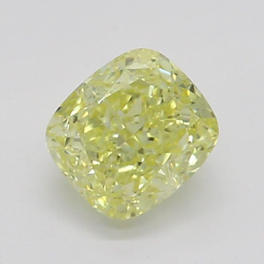 0.32 Ct. Fancy Yellow Cushion Diamond