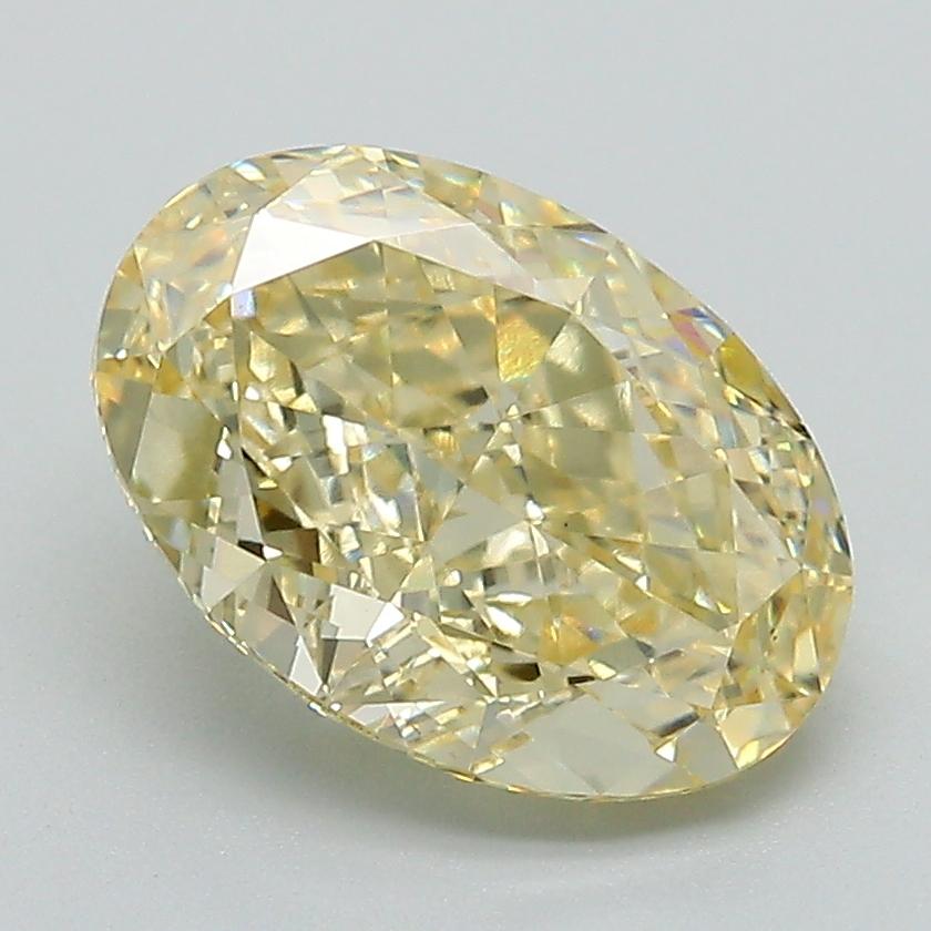 2.69 Ct. Fancy Intense Yellow Oval Lab Grown Diamond
