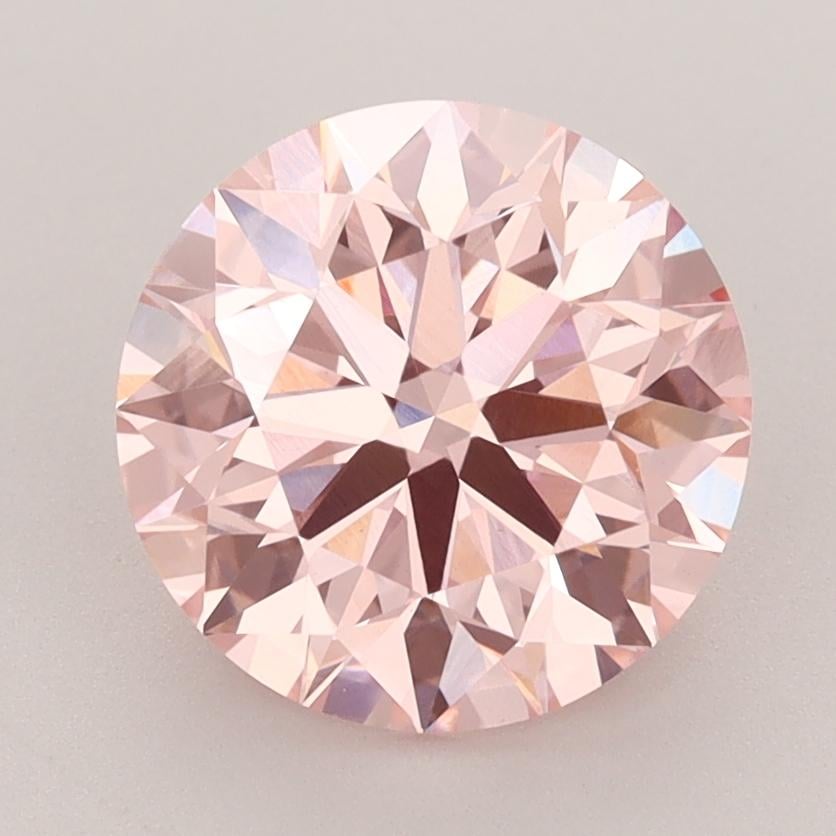 3.00 Ct. Fancy Vivid  Pink Round Lab Grown Diamond