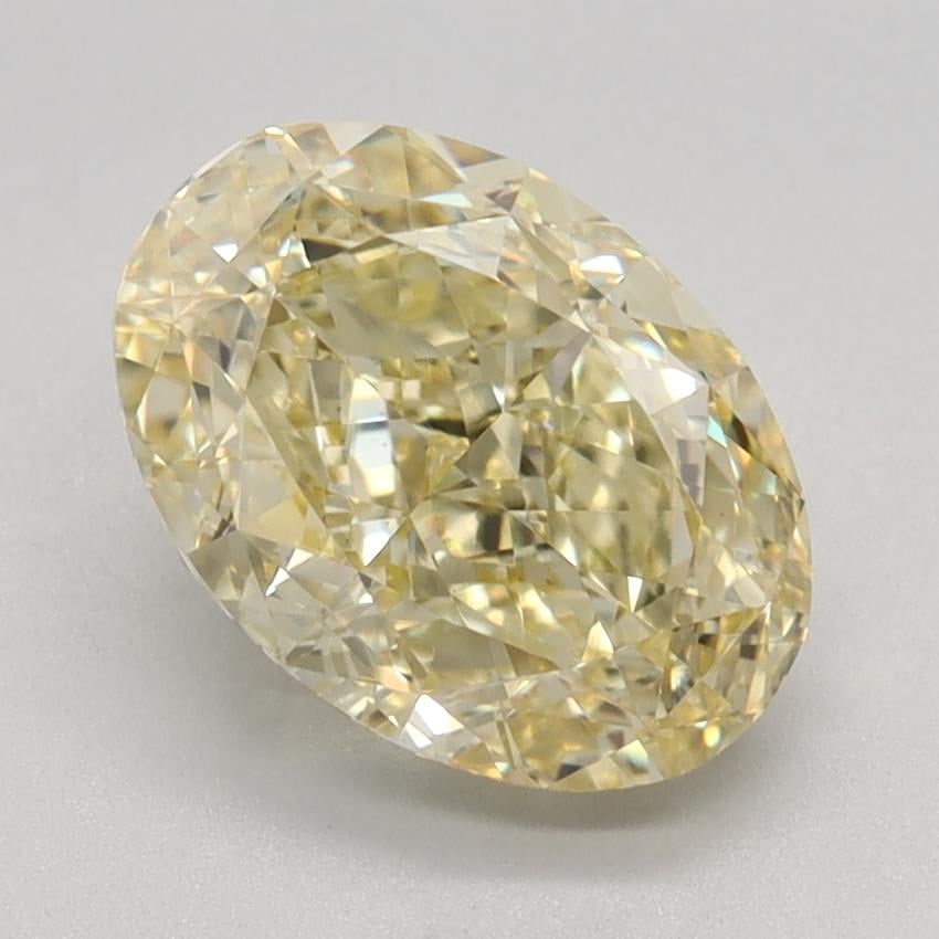 2.18 Ct. Fancy Intense Yellow Oval Lab Grown Diamond