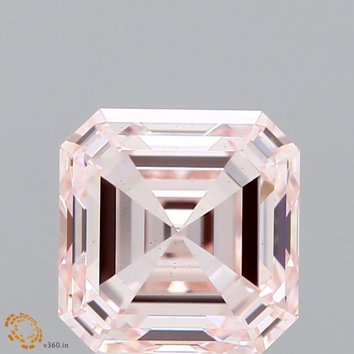 3.09 Ct. Fancy Pink Asscher Lab Grown Diamond