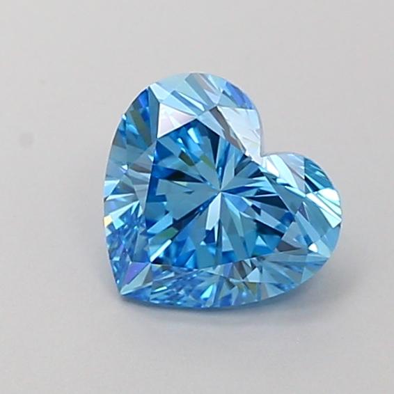 1.03 Ct. Fancy Vivid Blue Heart Lab Grown Diamond