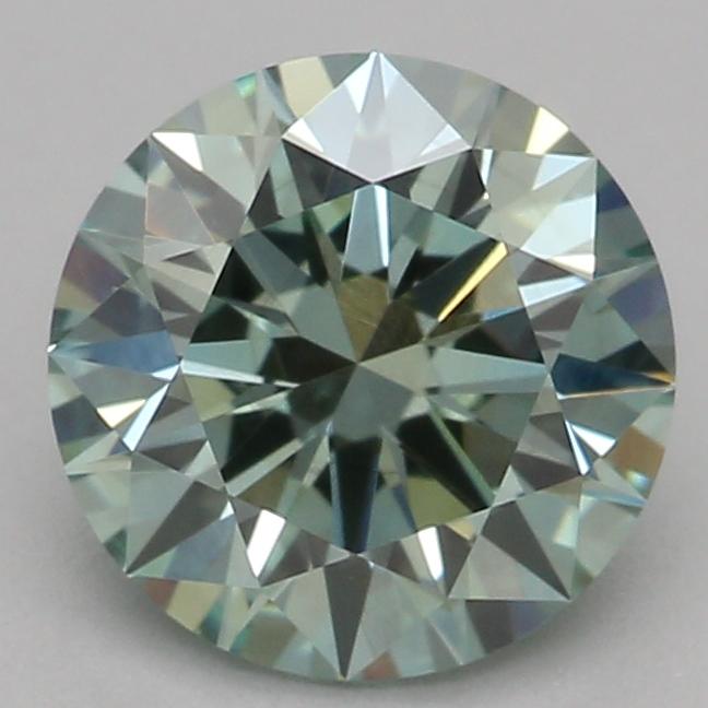 1.03 Ct. Fancy Vivid Green Round Lab Grown Diamond