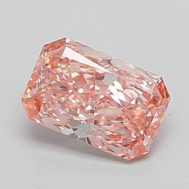 0.81 Ct. Fancy Vivid  Pink Radiant Lab Grown Diamond