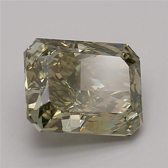 2.38 Ct. Fancy Vivid Green Radiant Lab Grown Diamond