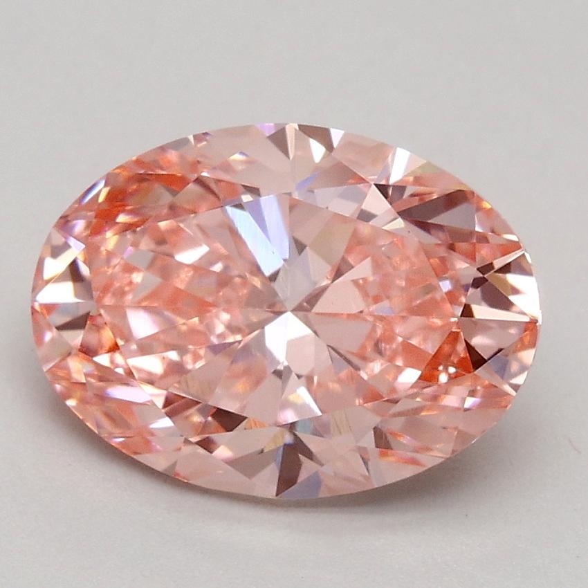 1.71 Ct. Fancy Intense Pink Oval Lab Grown Diamond