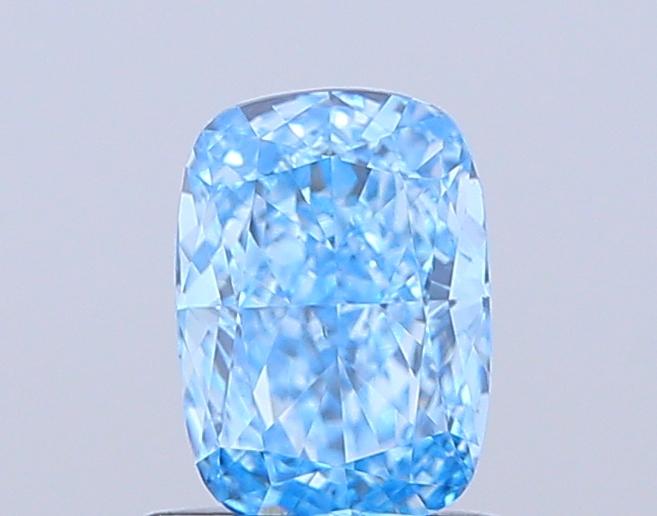 1.01 Ct. Fancy Vivid Blue Cushion Lab Grown Diamond