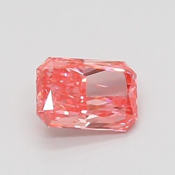 0.55 Ct. Fancy Vivid Pink Radiant Lab Grown Diamond
