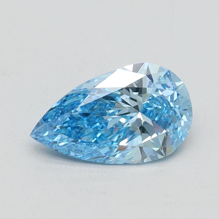 1.00 Ct. Fancy Vivid Blue Pear Lab Grown Diamond