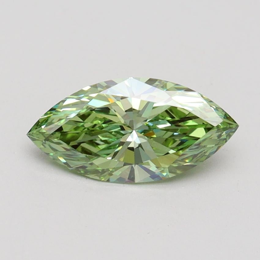 1.05 Ct. Fancy Vivid Green Marquise Lab Grown Diamond