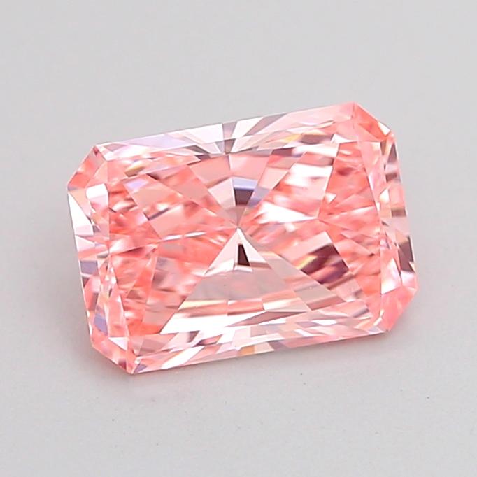 1.00 Ct. Fancy Vivid Pink Radiant Lab Grown Diamond
