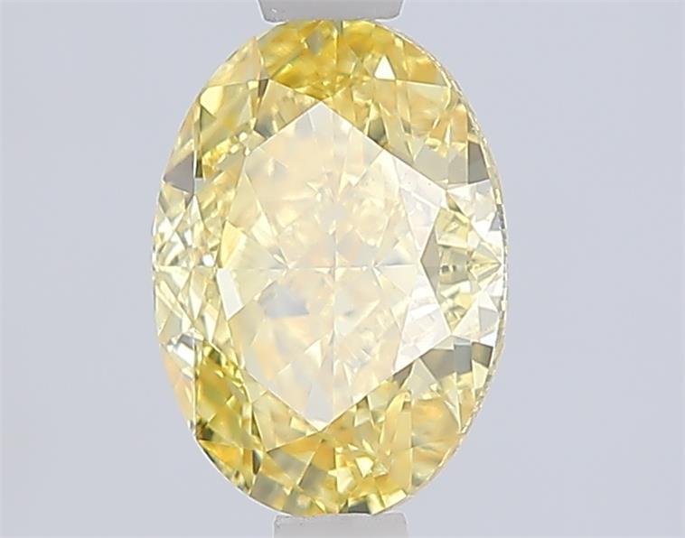 1.58 Ct. Fancy Intense Yellow Oval Lab Grown Diamond