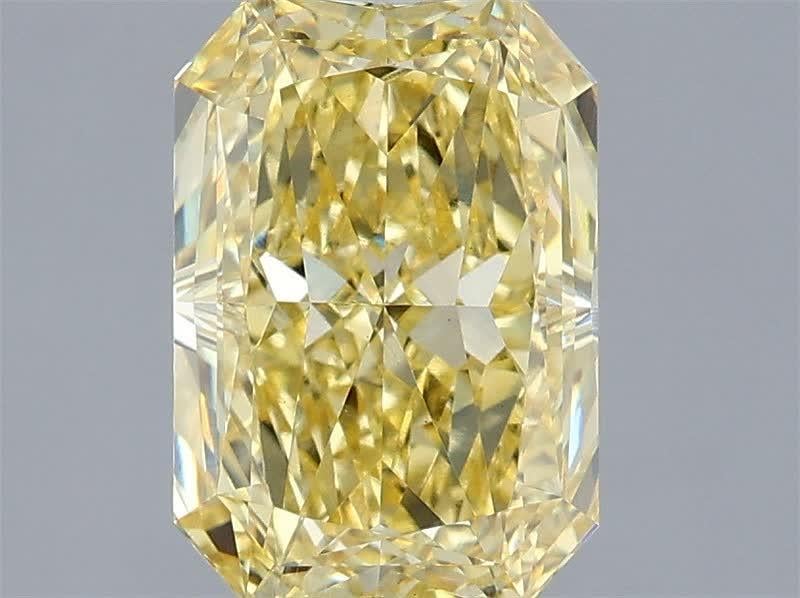 2.58 Ct. Fancy Intense Yellow Radiant Lab Grown Diamond