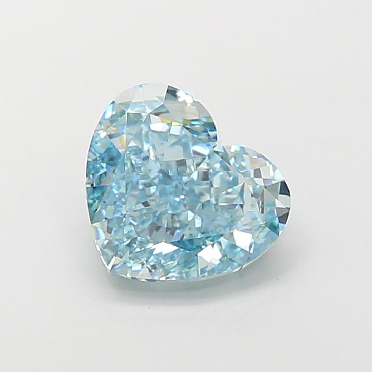 3.05 Ct. Fancy Vivid  Blue Heart Lab Grown Diamond