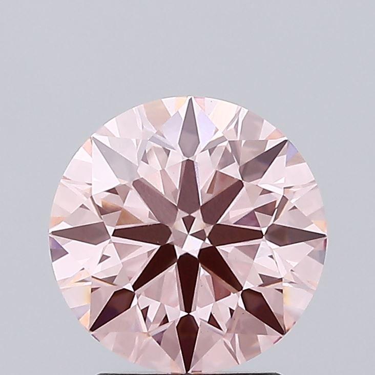2.32 Ct. Fancy Vivid Pink Round Lab Grown Diamond