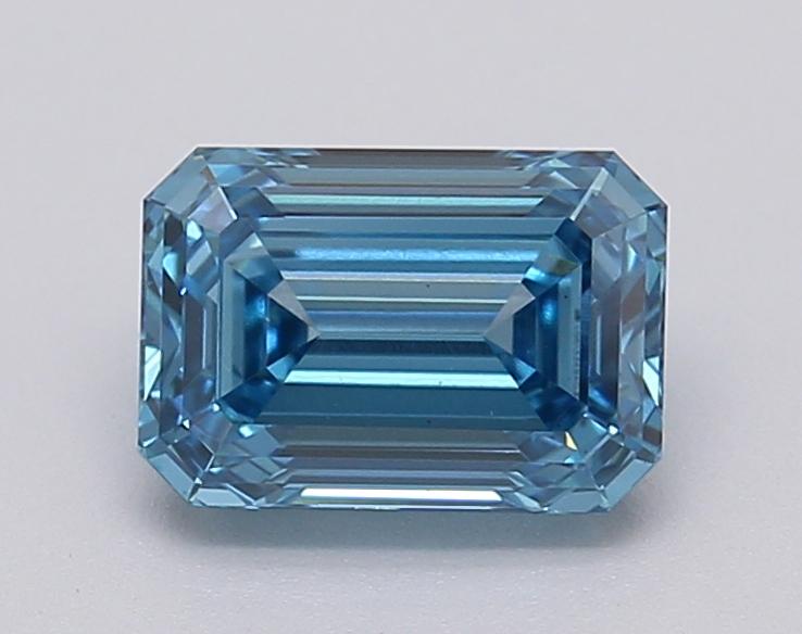 1.03 Ct. Fancy Vivid Blue Emerald Lab Grown Diamond