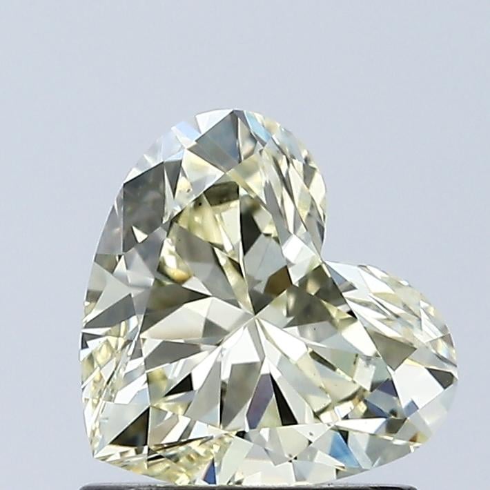 1.04 Ct. Fancy Light Yellow Heart Lab Grown Diamond