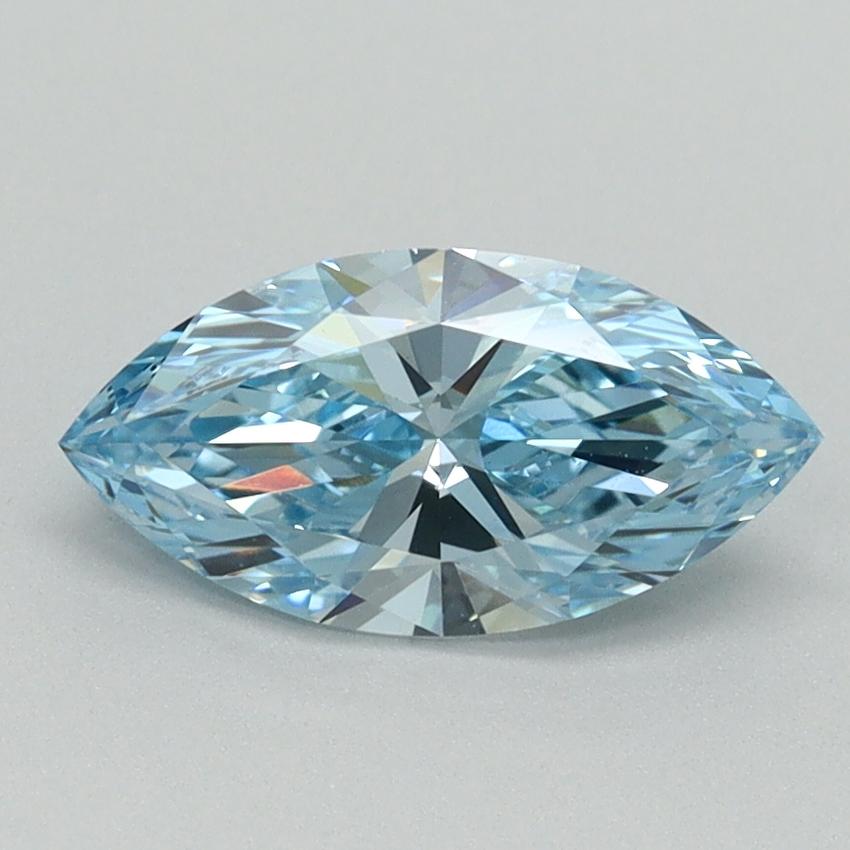 1.01 Ct. Fancy Vivid Blue Marquise Lab Grown Diamond