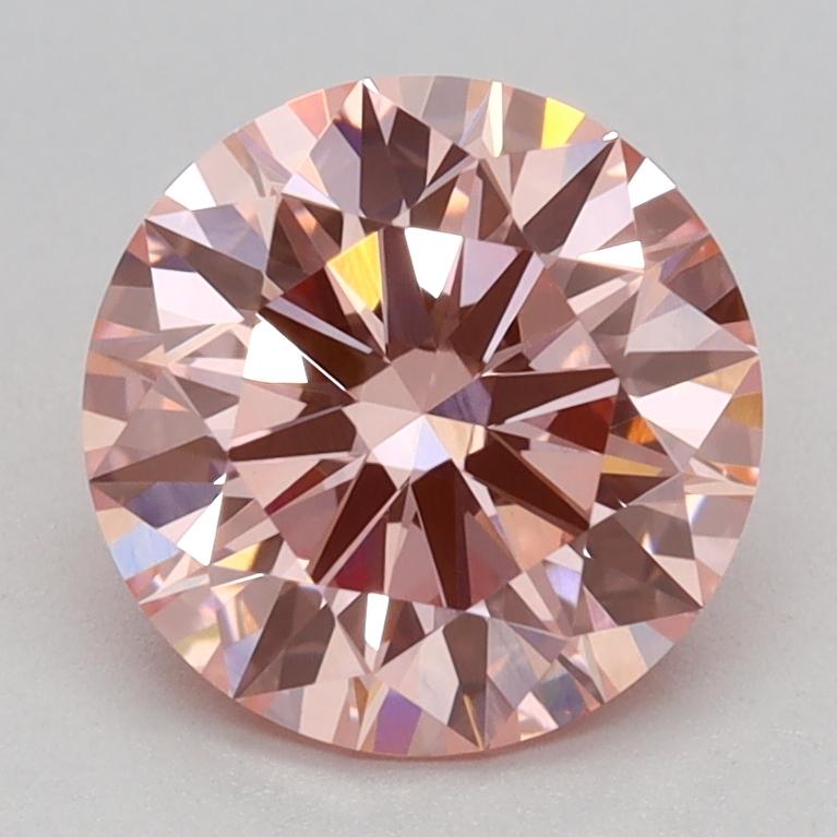 1.53 Ct. Fancy Vivid Pink Round Lab Grown Diamond