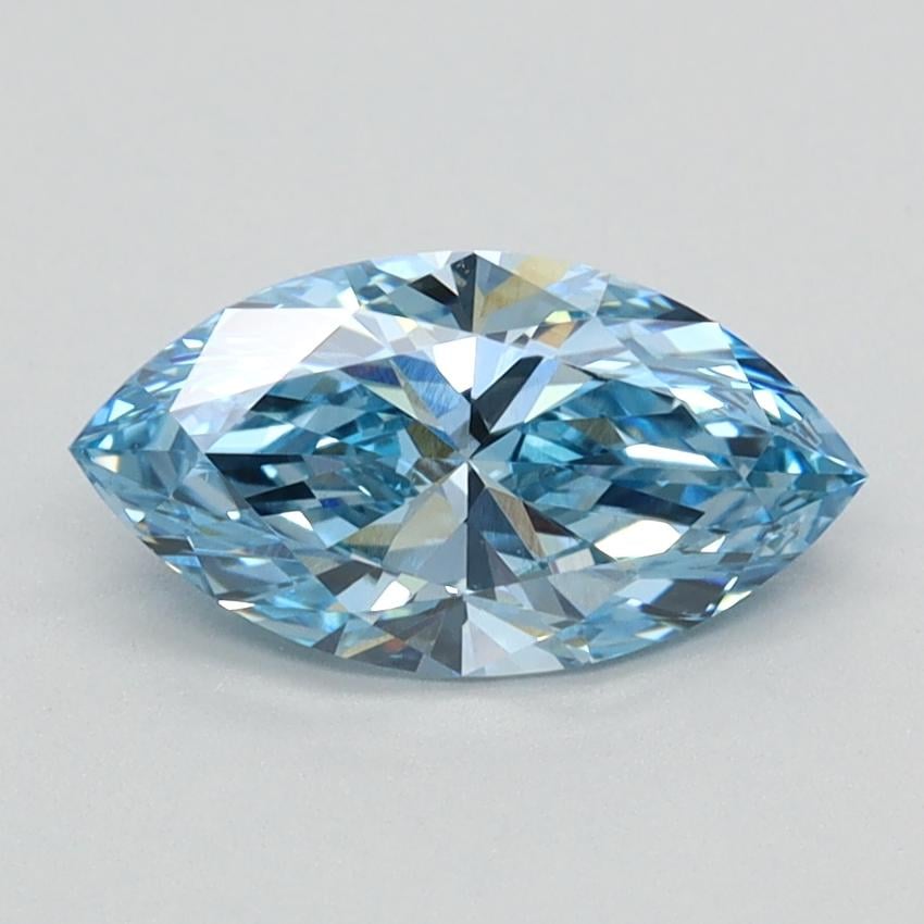 0.95 Ct. Fancy Vivid Blue Marquise Lab Grown Diamond